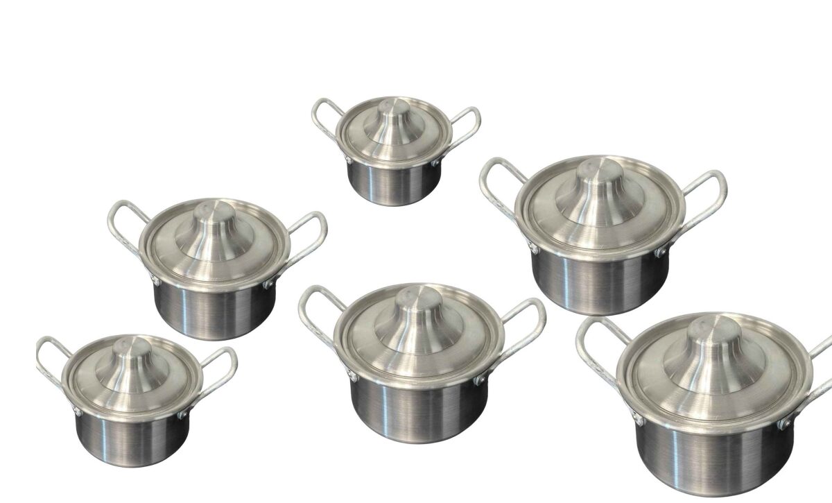 COOKING POT 7 PCS 18/20/22/24/26/28/30CM  (QTY/CTN 4.00  SET)