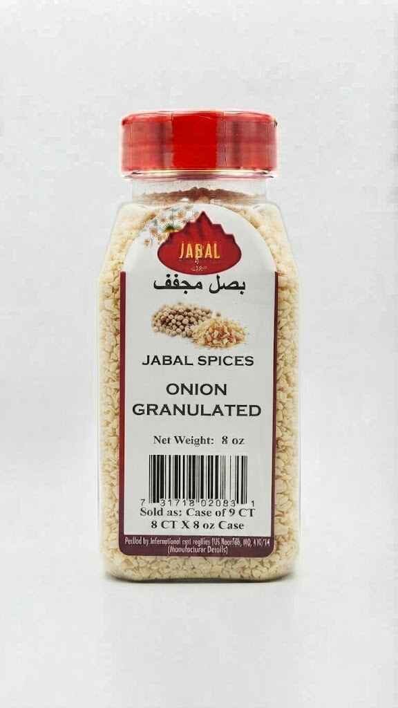 JABAL SPICES ONION GRANULATED 8 OZ X 12 CT