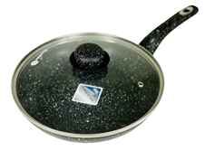 12" MARBLE FORGED FRY PAN W/ LID 4MM (QTY./CTN.: 8PCS)