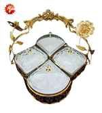 GOLD CANDY BOWL 30*30*34CM (QTY/CTN  10SET)