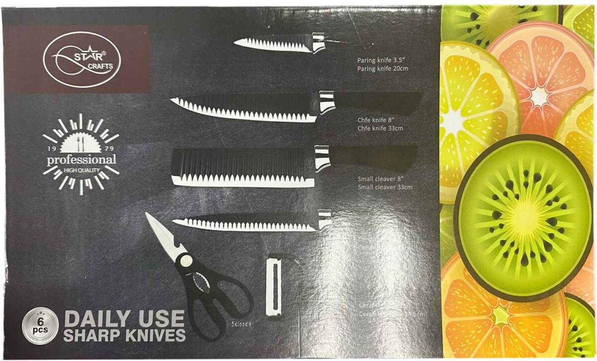 6PC KNIFE SET  12SET/CS
