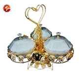 GOLD CANDY BOWL 31*31*31CM (QTY/CTN  10SET)
