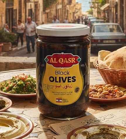 SOUHOUL AL KOURA BLACK BALADI OLIVES PAIL 650 G X 12 CT