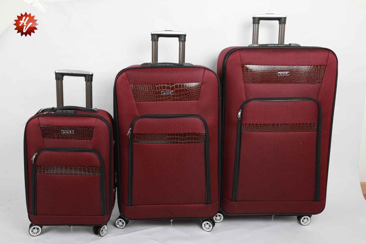 RED SOF FABRIC SUITCASE SET 32/28/20 INCH