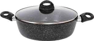 9..5qt MARBLE FORGED LOW POT (QTY/CTN.: 4PCS)
