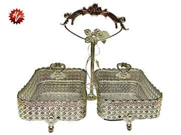 SILVER CANDY BOWL 26.5*12*30.5CM
