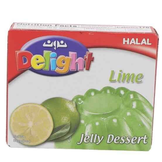 NOON DELIGHT LIME JELLY DESSERT 3 OZ X 12 CT