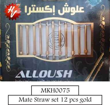  MATE STRAW SET 12 PCS GOLD (QTY/CTN 12.00  Unit)