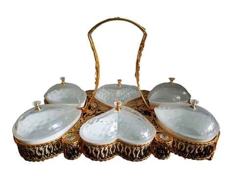 GOLD CANDY BOWL 50*30*32 CM  (QTY/CTN 6.00  SET)