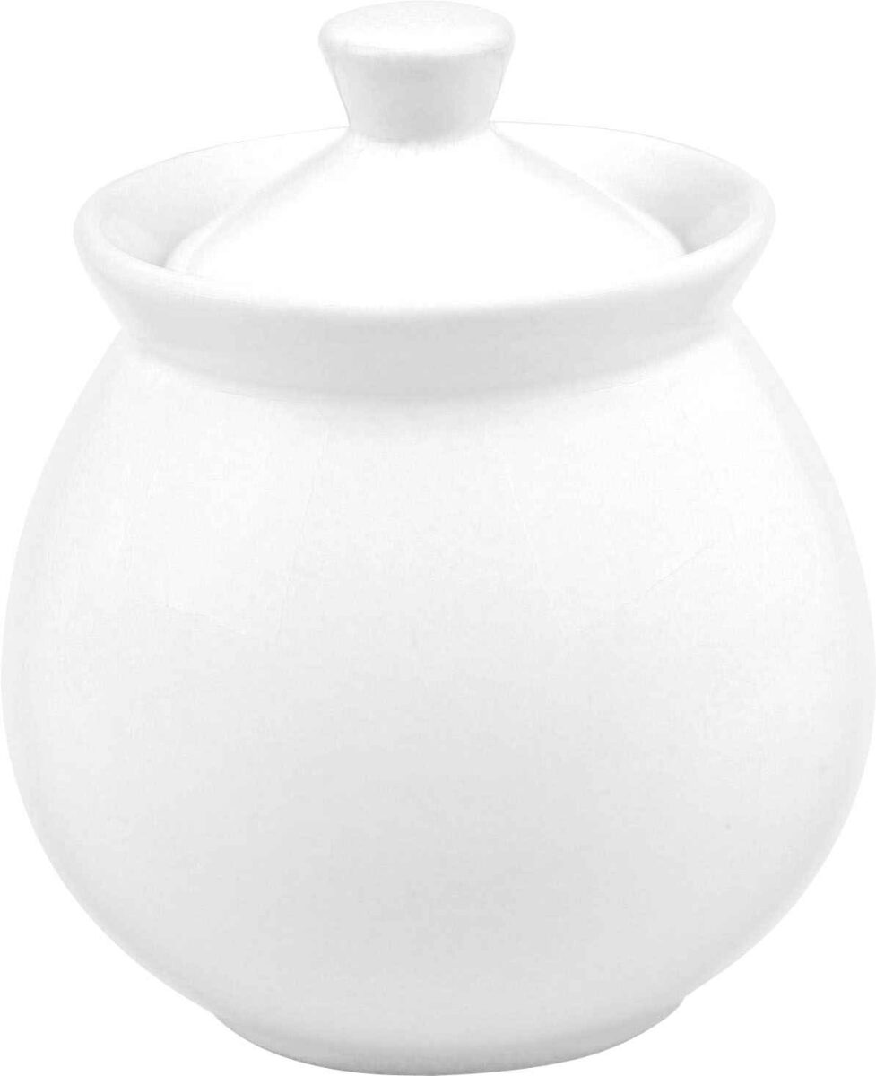 WHITE,SUGAR W/ LID FUN FACTORY