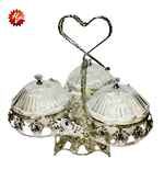 SILVER CANDY BOWL 31*31*31CM (QTY/CTN  10SET)