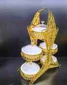 GOLD CANDY BOWL 31*14*36 CM  (QTY/CTN 10.00  Box)