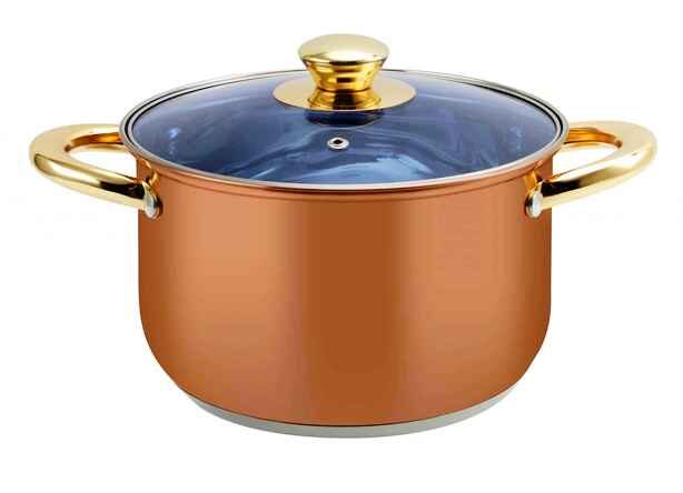 22CM STAINLESS STEEL SINGLE COOKWARE ITEM 5LT (QTY/CTN 6 SET)