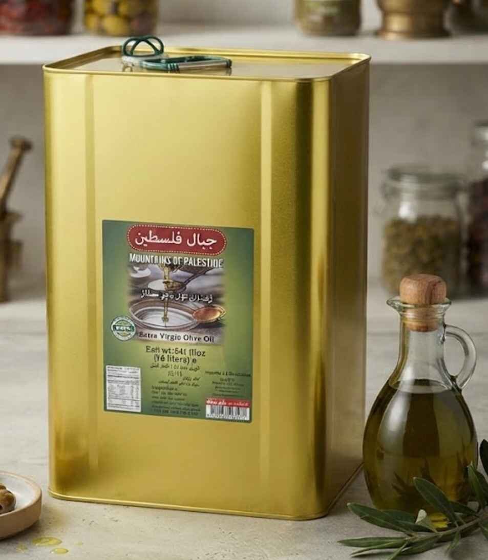 MOUNTAIN OF PALESTINE EXTRA VIRGEN OLIVE OIL 541 FL OZ (16LT)